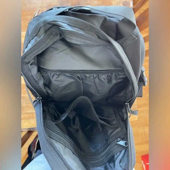 CROOKS & CASTLES Black Backpack & Pencil pouch - Picture 4 of 5